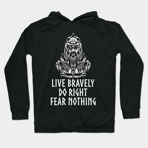 Medieval Norse Mythology - Motivational Viking - Odin Hoodie by Styr Designs